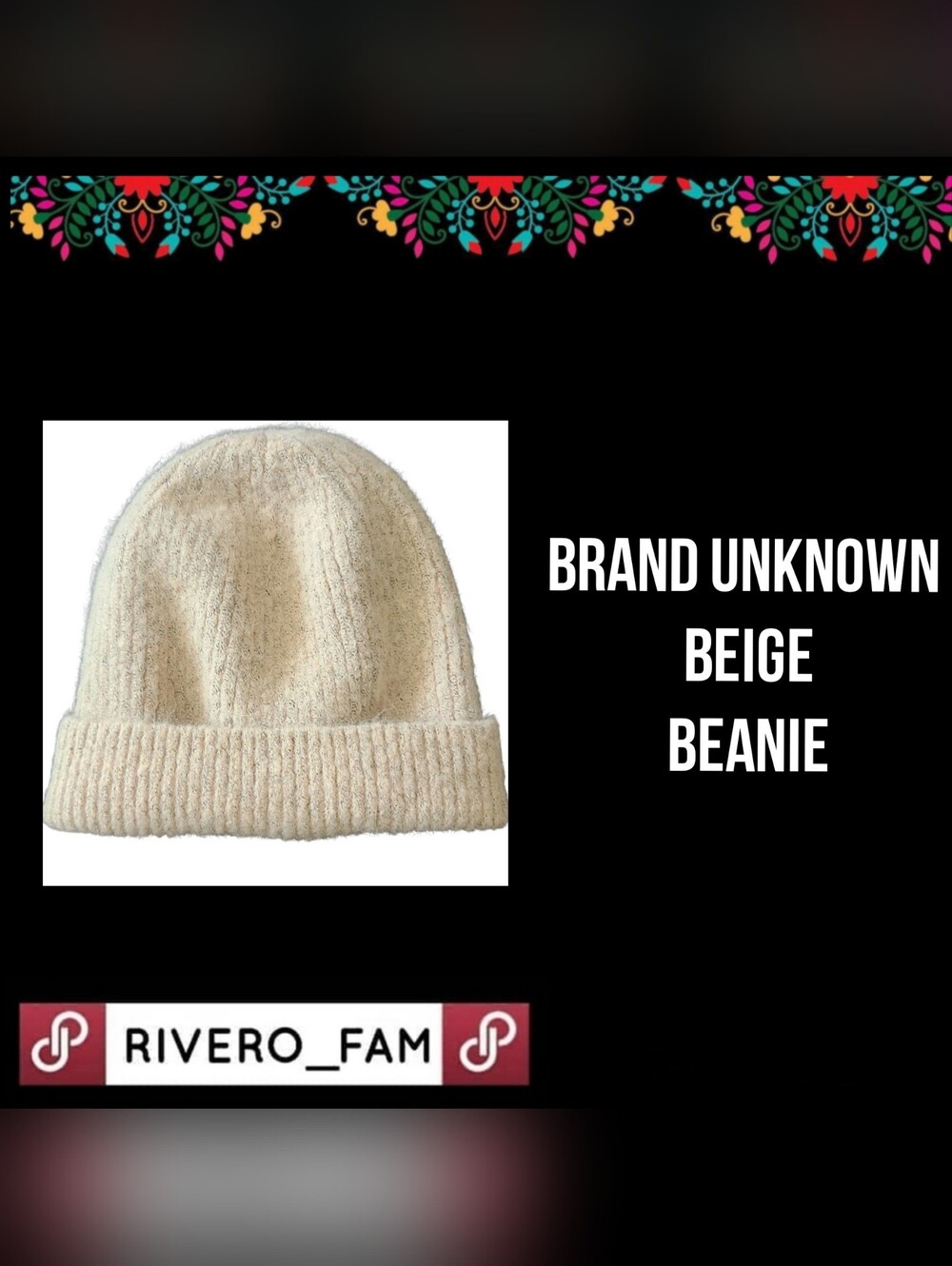 BEIGE BEANIE